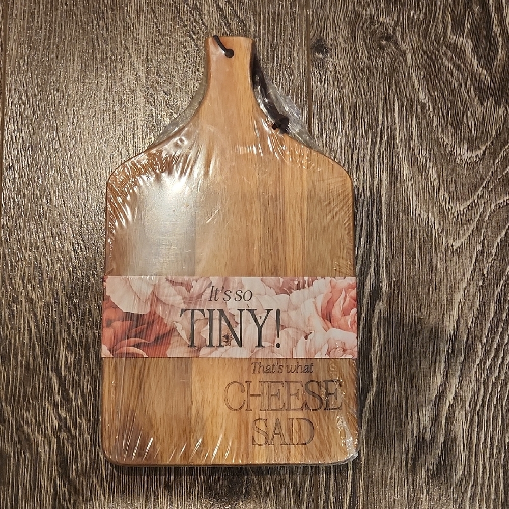 Wooden Cheese Board - That's What CHEESE SAID - Brand NEW SEALED